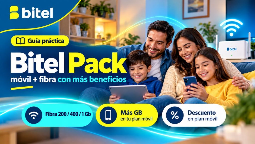 Bitel Pack móvil y fibra óptica Bitel Internet Hogar